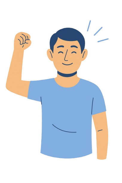 Illustration d'une personne debout et confiante illustrant l'hypnose pour la confiance en soi à Genève