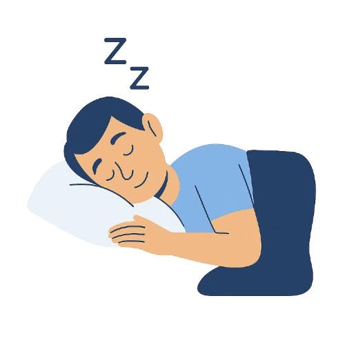 Illustration d'une personne endormie sereinement symbolisant l'hypnose pour le sommeil à Genève